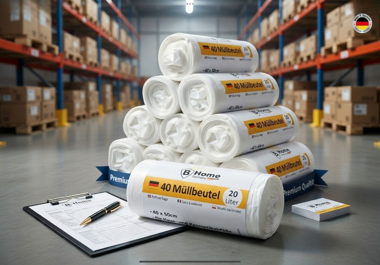 B - Home Müllsack Hochwertige Abfallbeutel/Müllbeutel - Fluxo