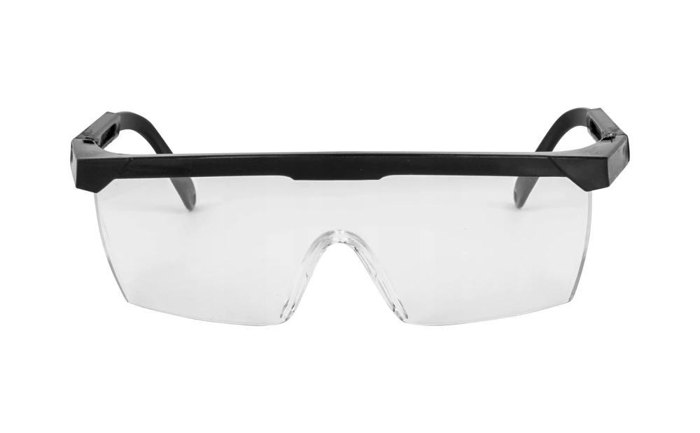 Schutzbrille – Spritzschutzbrille mit schwarzem Rahmen - Fluxo