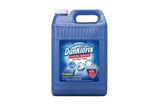Dan Klorix Hygiene-Reiniger Original mit Chlor 5L - Fluxo