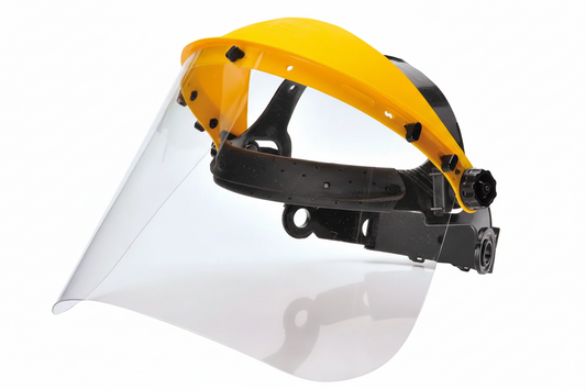 ADGO Profi-Gesichtsschutz – 1,5 mm Polycarbonat mit Stirnschutz - Fluxo